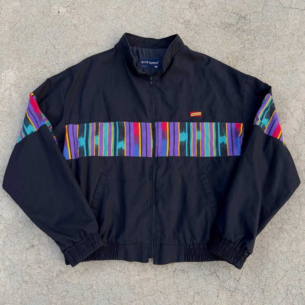 VTG Swingster Full Zip Jacket Men's Size 2XL 90s Southwest Bomber USA Western